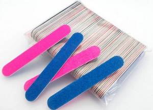 Disposable nail files made of cardboard or plastic