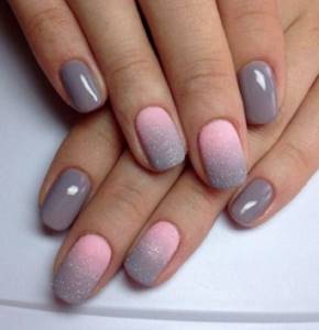 Ombre for short nails