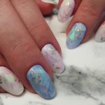Opal on nails