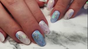 Opal on nails