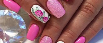 Original manicure with stickers 2022-2023: nail design with sliders - photos, ideas, trends
