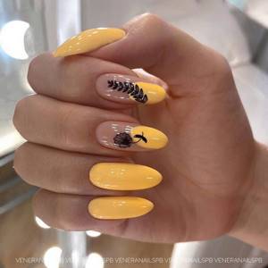 Original yellow manicure 2022-2023 in different styles: new items, ideas, trends