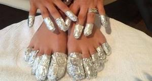 fingers in foil