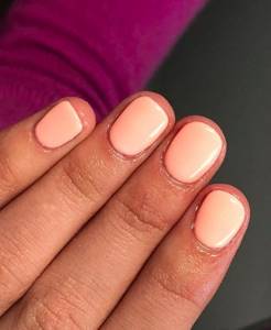 Peach nail design (photo)