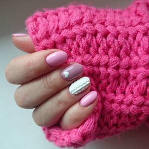 Attractive knitted “sweater” manicure 2022-2023: new photos for autumn and winter