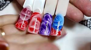 drawing with gel polish on nails for beginners