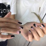 Luxurious black French manicure 2022-2023 – the best examples of French manicure in black