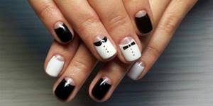 luxurious moon manicure using gel polish