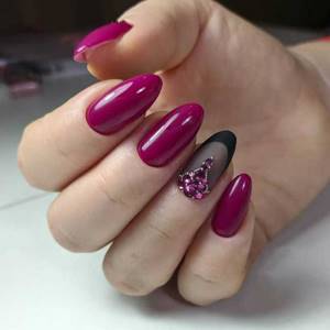 pink nail-108