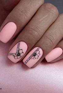 Pink manicure 2022: stylish ideas and best combinations photo No. 42