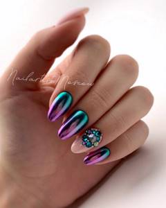 The most beautiful multi-colored nails in the 2022-2023 season. Photo. New items 