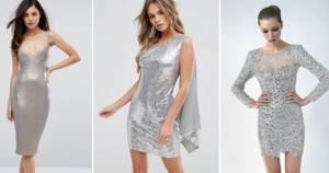 Silver dress - how to choose shoes, accessories and jewelry to look stylish?