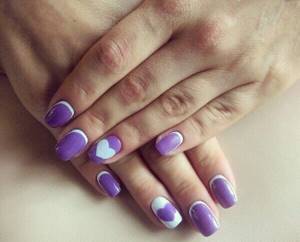 Lilac design with hearts
