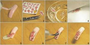 Nail sliders. Design, how to use, glue, use with gel polish, 3D, geometric. Schemes, stencils for manicure, photos 