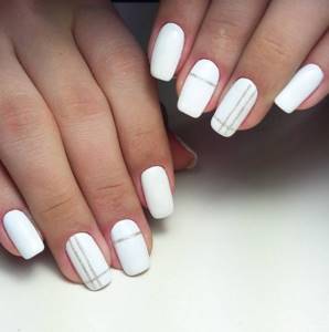 Stylish white! Choosing fashionable nail designs 2018 