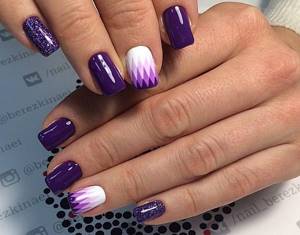Stylish geometric manicure 2022-2023: fashionable geometry nail design - photo