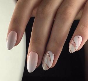 Stylish marble manicure 2022-2023: the best nail design ideas in the “marble stone” style