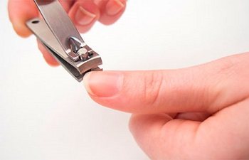 Cutting nails with a nail clipper
