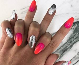 Super coral nail design ideas in clever examples