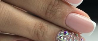 Свадебный дизайн ногтей 2018