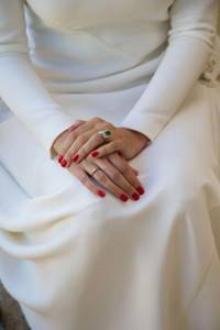 Wedding manicure 2022 for the bride: ideas with photo examples