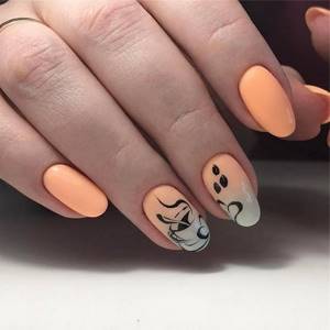 Top ideas and innovations of orange nail art