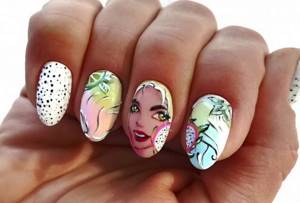 Manicure trend 2022-2023: eye see you nail art in the best ideas in the photo