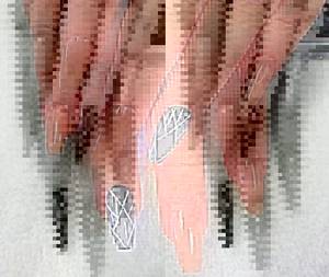 Successfully filed “ballerina” on natural nails