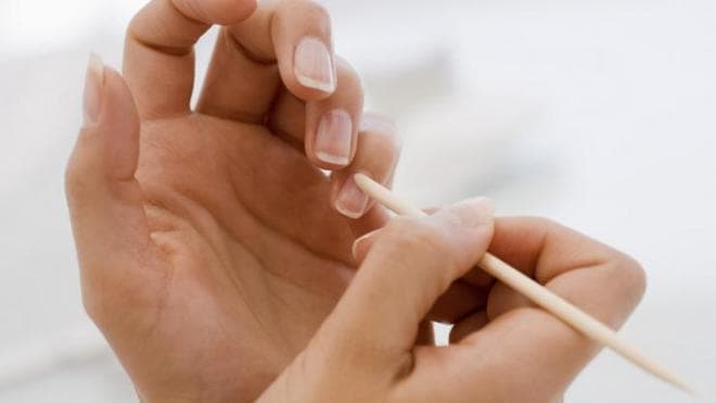 removing cuticles using remover