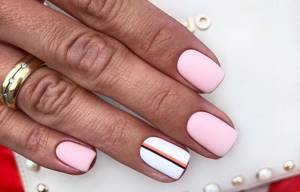 well-groomed nails with manicure