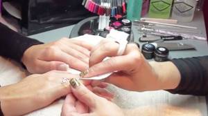 Strengthening nails with biogel photo step by step