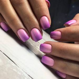 Trendy glossy nail design with gel polish 2022 photo