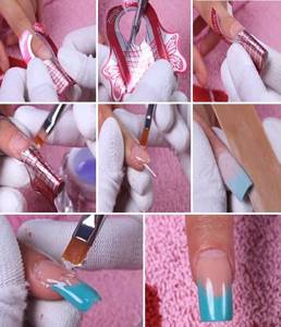 UV gel Lina White/Clear. How to use for nail extensions 