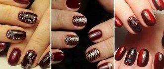 Cherry manicure – fashion trends, new products, trends, ideas