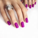Delightful purple manicure 2022-2023: ideas, new items, trends - photos