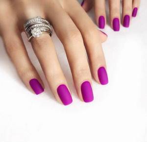 Delightful purple manicure 2022-2023: ideas, new items, trends - photos