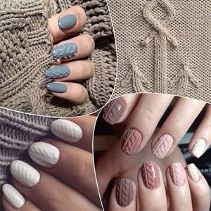 Knitted manicure