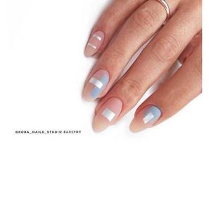 Choose a light manicure for different nail lengths. Trending ideas 