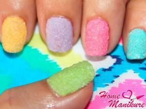 bright sugar nail design