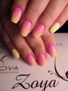 Bright summer ombre