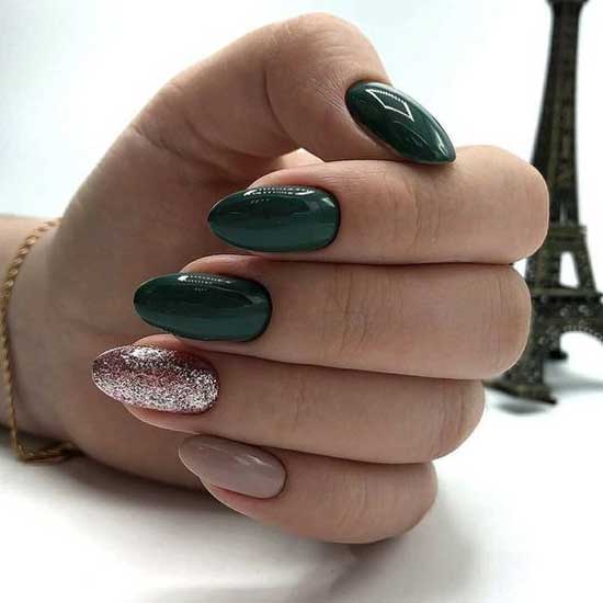 “Liquid foil” on nails: top ideas