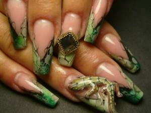 Liquid stone on nails - photo, technology, how to apply step by step for beginners. Design ideas, new items 